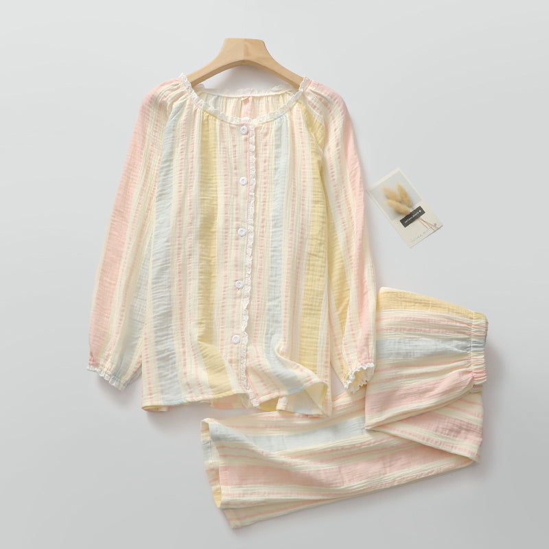 100% Organic Cotton Pajama set Rainbow