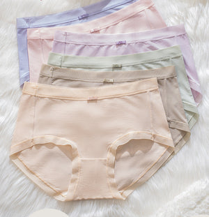 Modal Comfortable Cotton Women Mid-Rise Underwear 6 Packs
