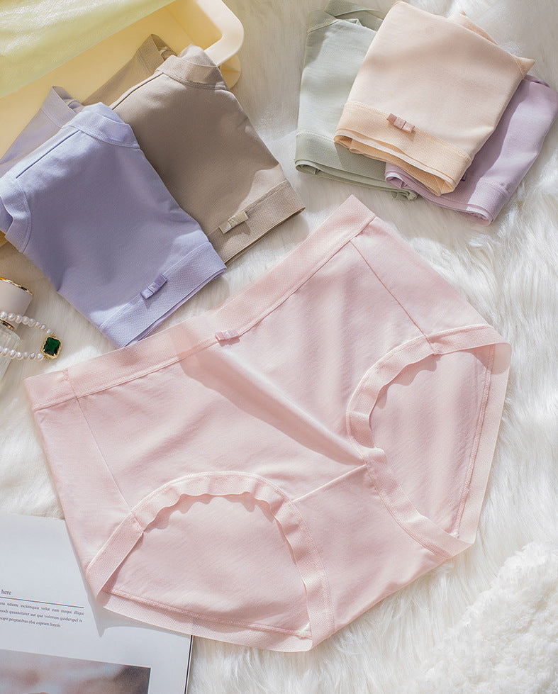 Modal Comfortable Cotton Women Mid-Rise Underwear 6 Packs