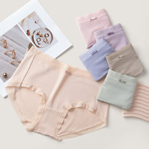 Modal Comfortable Cotton Women Mid-Rise Underwear 6 Packs